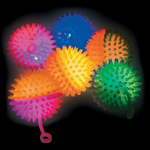 Fun Express Light-Up Two-Tone Stretchy Vinyl YoYos - Value Toys - Bright and Colorful Light-Up Toys for Kids' Parties and Activities - 12 Pieces in Saudi Arabia
