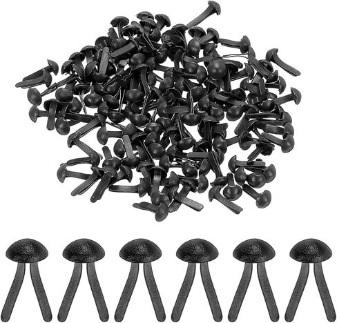 Patikil Brads للحرف الورقية ، 150 PCS سحابات الورق المعدنية الفضية جولة رأس Mini Brads مقسمة دبابيس لوازم الورق لصياغة DIY Craft Project Book ، 11 مم in Kuwait
