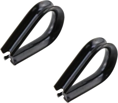 Antrader M4 Stainless Steel Thimble for 5/32" Diameter Wire Rope Cable Thimbles Rigging,12 Pack (Black) in Saudi Arabia