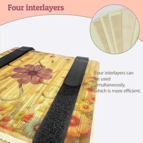 مجموعة مكبس زهرة الميكروويف لفن الأزهار المضغوط-6.5 "× 6.5" تصميم ثنائي الجانب مع ثقوب تنفيس ، وسعة 5 طبقات ، إطار زهرة مضغوط وزراعة مجففة in Kuwait