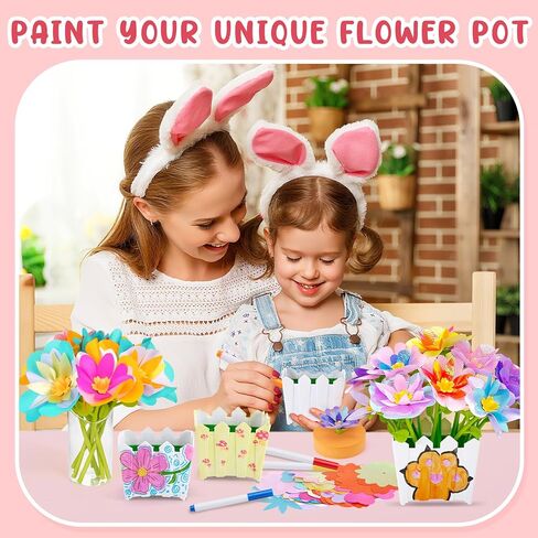 ألعاب Dolwenqi Fabric Flower Toys ولعب الفنون والحرف DIY للأطفال الذين تتراوح أعمارهم بين 4 و 8 سنوات ، والزهور التي تصنع لعبة تعليمية للطفل والأطفال ، هدية عيد ميلاد عيد الميلاد لـ 4 5 6 7 7 8 سنوات من الفتيات in Kuwait
