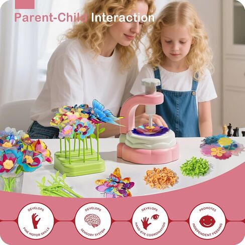 ألعاب باقات زهرة النسيج DIY - الفنون والحرف اليدوية 4 5 6 7 8 ، فني وحرف مصنفة طقم للأطفال فتيات ، ألعاب النشاط التعليمي للفتيان ، 4 5 6 7 7 7 8 سنوات هدايا عيد ميلاد الفتاة البالغة من العمر in Saudi Arabia