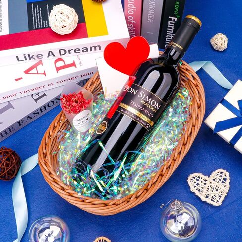 Ottwlli 150 Grams قزحيق جليدية قطع الورق مقطعة حشو ، Farmly Film PP Herfers for Gift Basket Bag Hishaft Box Filler Easter Grass Pox Point in Kuwait