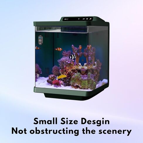 Aquarium Magnetic Brush Fish Tank Glass Cleaner for Max 1/3 Inch Thick Glass Support Fresh & Marine Aquariums up to 40 Gallons (Not for Acrylic & Plastic Tanks) [Nano] in Saudi Arabia