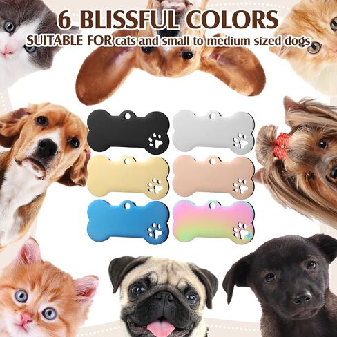Hicarer 30 Pcs Stainless Steel Blank Pet ID Tags Personalized Dog Name Tag with Hollow Design Engraved on Both Sides Dog Cat Collar Name Accessories Regular Size DIY (Heart Shape) in Saudi Arabia