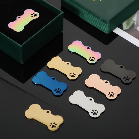 Hicarer 30 Pcs Stainless Steel Blank Pet ID Tags Personalized Dog Name Tag with Hollow Design Engraved on Both Sides Dog Cat Collar Name Accessories Regular Size DIY (Heart Shape) in Saudi Arabia