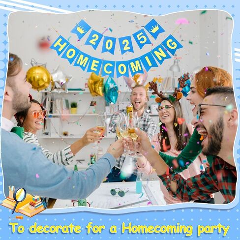TaoBary Homecoming 2025 Banner Homecoming Party Decorations HOCO Banner for School Dance Party 2025 Welcome Back to School Supplies(Gold, Black) in Saudi Arabia