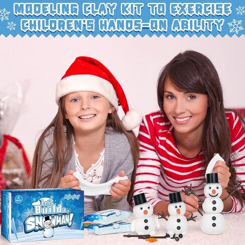 4 Pack Christmas Crafts, Air Dry Clay Snowman Craft, Do You Want to Build a Snowman Christmas Stocking Stuffers for Kids, Toddler Crafts Supplies for Christmas Winter Event Game Toys Xmas Present in Saudi Arabia