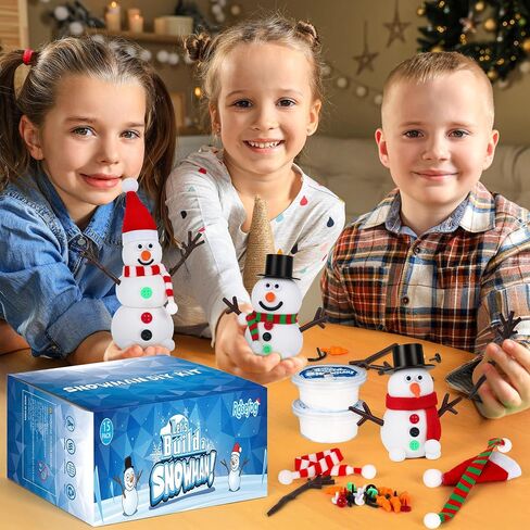 9 حزمة عيد الميلاد الحرف ، DIY عيد الميلاد الثلج Clay للأطفال ، بناء طقم حرفية الثلج الخاص بك ، ونمذجة طين الثلج رجل صنع لعبة ، عيد الميلاد الحرفاء يعرض الشتاء تخزين المحشزين in Saudi Arabia
