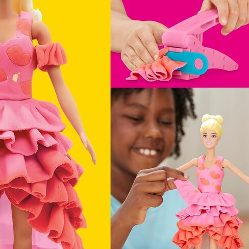 Play-Doh Barbie Designer Show Set ، Make Doll Cloths مع 21 إكسسوارات وأزياء مركب النمذجة ، Kids Arts & Crafts for Girls & Boys 5+ in Kuwait