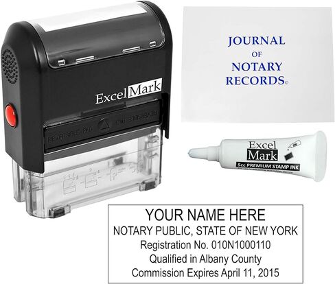 ExcelMark Self Inking Notary Stamp Kit - New York in Saudi Arabia