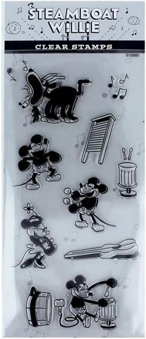 ExcelMark Cling Stamp Set (Steamboat Willie Instruments) in Saudi Arabia