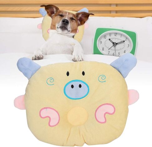 وسادة CAT Pillow Cat ، وسادة شكل خنزير الكرتون للقطط والكلاب ، وسادة الحيوانات الأليفة المريحة للعمود الفقري العنقي (الأزرق) in Kuwait