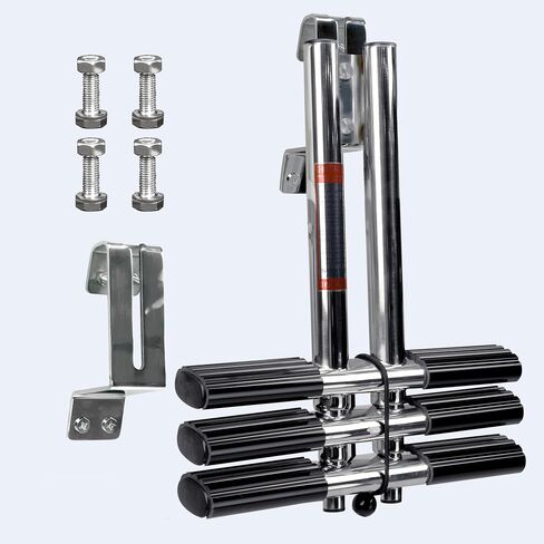 3 Step Boat Dive Ladder,Stainless Steel Telescoping Boat Ladder,Foldable Ladder for Marine Boat,Pontoon Boat,Yacht in Saudi Arabia