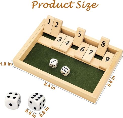 Alzheimers Products for Elderly, 9 Numbers Memory Games for Dementia Patients Seniors, Wooden Shut The Box Dementia Products for Elderly, Fidget Sensory Busy Board Gadgets Gifts Activities in Saudi Arabia
