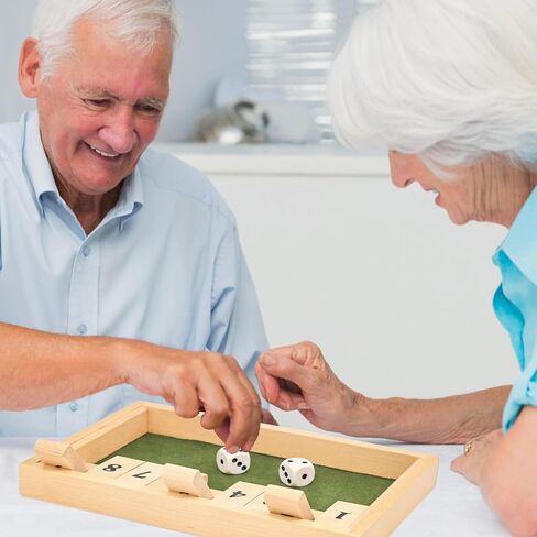 Alzheimers Products for Elderly, 9 Numbers Memory Games for Dementia Patients Seniors, Wooden Shut The Box Dementia Products for Elderly, Fidget Sensory Busy Board Gadgets Gifts Activities in Saudi Arabia