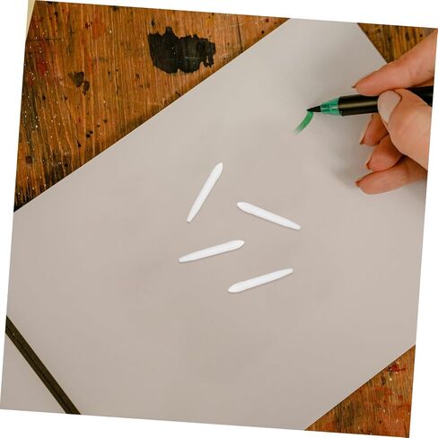 20pcs استبدال القلم القلم لعلامات الطلاء الدائمة 5 ملم أبيض جولة الطرف إعادة ملء pen acrylic. in Kuwait