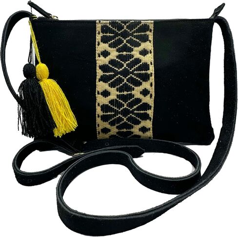 Crossbody "Vicenta", made by Jühue Artesanal, Made in Mexico, Grey bag, handembroidery, unique piece, Embroidered bag, Mexican embroidery, Handmade, Suede Crossbody, Crossbody embroidery in Saudi Arabia