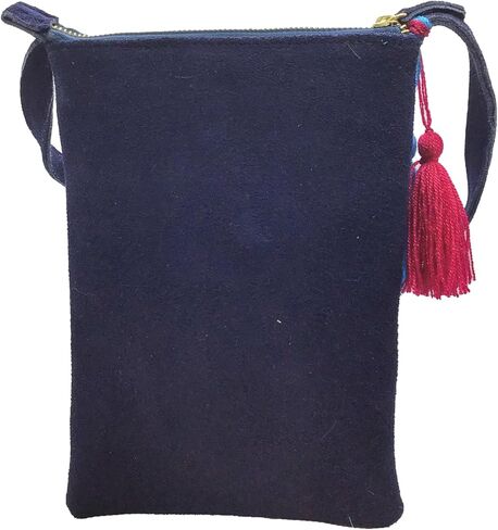 Crossbody "Angelica" ، الذي صنعه Jühue Artesanal ، مصنوع في المكسيك ، حقيبة زرقاء ، حدوث حدود ، قطعة فريدة من نوعها ، حقيبة مطرزة ، تطريز مكسيكي ، مصنوعة يدويًا ، كروسوديه من جلد الغزال ، تطريز كروسودي in Saudi Arabia