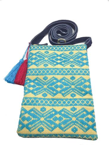 Crossbody "Angelica" ، الذي صنعه Jühue Artesanal ، مصنوع في المكسيك ، حقيبة زرقاء ، حدوث حدود ، قطعة فريدة من نوعها ، حقيبة مطرزة ، تطريز مكسيكي ، مصنوعة يدويًا ، كروسوديه من جلد الغزال ، تطريز كروسودي in Saudi Arabia