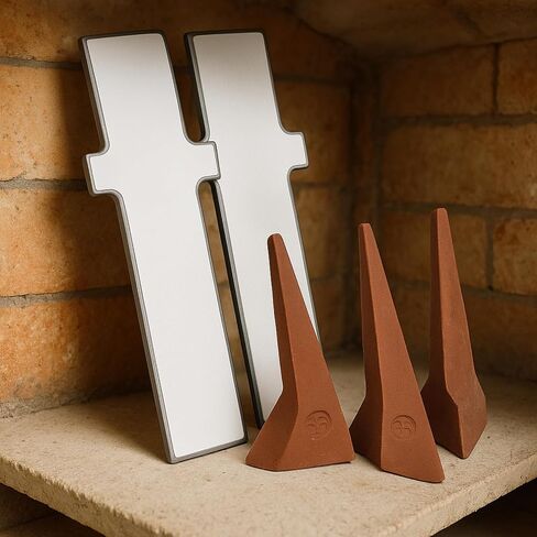 Chunful 2 PCS Silver Kiln Cone Pars ، 1.38 "× 0.35" يزود الأفران الصغيرة من أفران الأفران الكفاءة والموثوقة in Kuwait