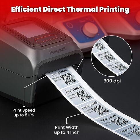 Honeywell PC45d Desktop Label Printer, Direct Thermal Printer, 203 dpi Professional Label Printer with USB, Ethernet for Retail, Logistics, Manufacturing & Healthcare in Saudi Arabia