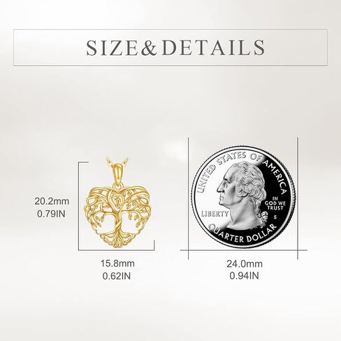 14k Tree of Life Necklace for Women 14k Yellow Gold Family Tree of Life Pendant in Saudi Arabia