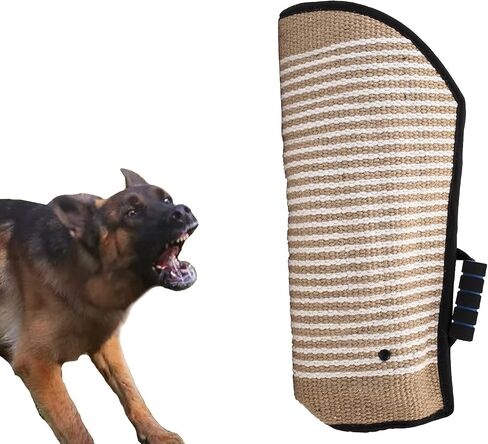 Morezi Dog Bite Sleeve Cloeve Dog Dogs ، معدات تدريب قوية ، Fit Pit Bull German Shepherd K9 ، جرو يونغ كلاب آمنة مضغية مبطنة لعب لعبة السحب لأي من الذراع - أسود - أسود in Kuwait