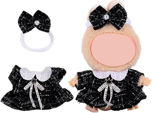 17cm Doll Clothes Set, Premium Jeans & Knitted Sweater Outfit for 17cm 15cm Dolls, Cute Dress Up Fashion, No Doll Included (D, 17cm/15cm) in Kuwait