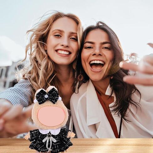 17cm Doll Clothes Set, Premium Jeans & Knitted Sweater Outfit for 17cm 15cm Dolls, Cute Dress Up Fashion, No Doll Included (D, 17cm/15cm) in Kuwait