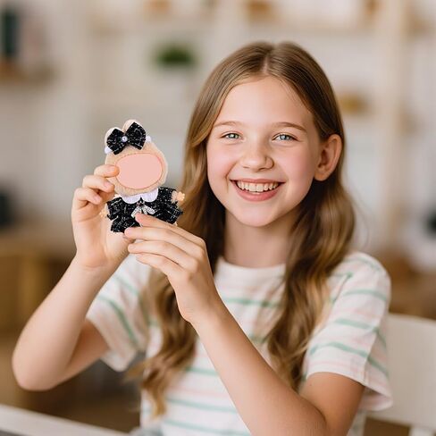 17cm Doll Clothes Set, Premium Jeans & Knitted Sweater Outfit for 17cm 15cm Dolls, Cute Dress Up Fashion, No Doll Included (D, 17cm/15cm) in Kuwait