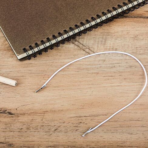 50 pcs cords مرنة مع نهايات معدنية 11.81 "قبعة الحفلات سلسلة التمديد Round Thread String Strap Strap Stretge Crafts Fastener Band مع نهايات معدنية لتصنيع القناع ملزمة معلقة DIY in Kuwait