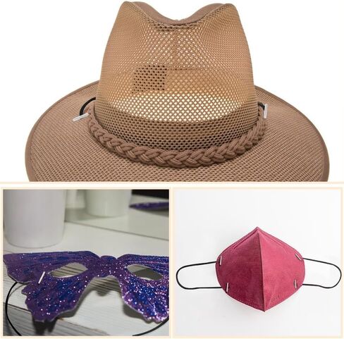 50pcs الحبال المرنة مع نهايات معدنية - 11.8 بوصة سلسلة سلسلة موسع - حبل ناعم جولة تمتد للقناع حبل القناع ، حرفة DIY ، ملزمة للكتاب ، معلقة الحفلات ، القوائم in Saudi Arabia
