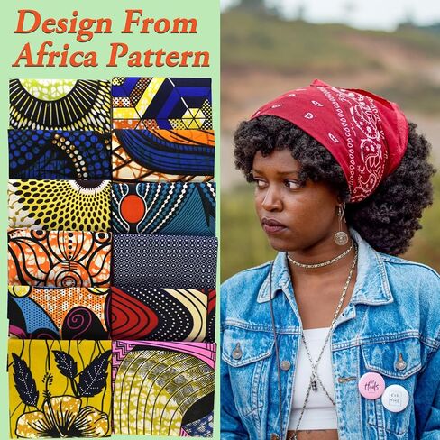 12pcs سمينة السمنة المربعات النسيج الأفريقي 19.5 × 15.7 بوصة Kente Cloth Ankara Wax Print Pretles for DIY Sewing Patchworkors in Saudi Arabia