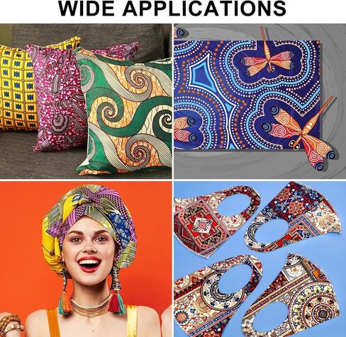 12pcs سمينة السمنة المربعات النسيج الأفريقي 19.5 × 15.7 بوصة Kente Cloth Ankara Wax Print Pretles for DIY Sewing Patchworkors in Saudi Arabia