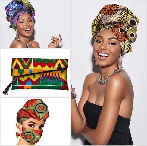 12pcs سمينة السمنة المربعات النسيج الأفريقي 19.5 × 15.7 بوصة Kente Cloth Ankara Wax Print Pretles for DIY Sewing Patchworkors in Saudi Arabia