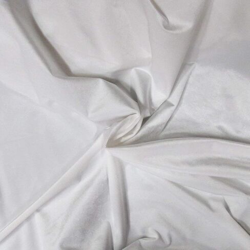 2 Yards Velvet Fabric 58 Inches Wide Sold by The Yard for Upholstery & Drapery (Silver, 2 Yards) in Saudi Arabia