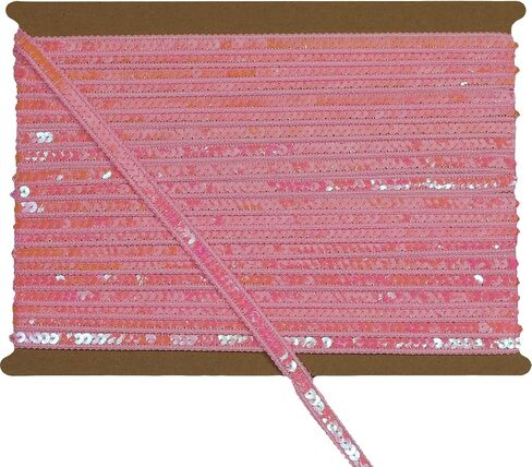 12mm Wide Royal Blue Sequin Trim Ribbon - 12 Yard Bling Craft Fabric for DIY Sewing, Costume Design, Party Decor in Saudi Arabia