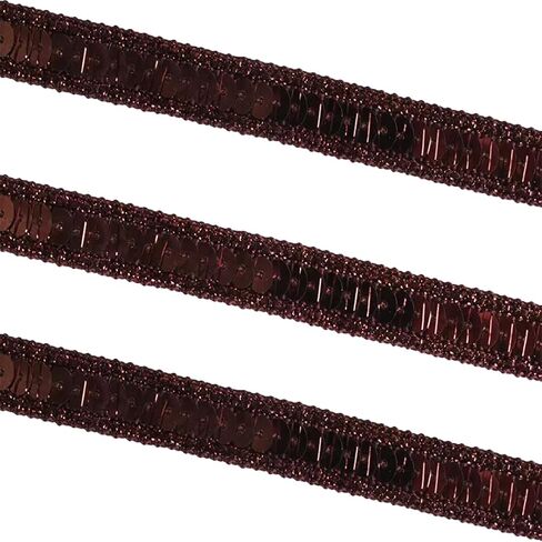 12mm Wide Royal Blue Sequin Trim Ribbon - 12 Yard Bling Craft Fabric for DIY Sewing, Costume Design, Party Decor in Saudi Arabia