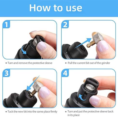 Silent Groom Pro Glark Grinder Cordless ، Silent Groom Pro للكلاب والقطط ، شحن الكلب Quick USB مع رؤوس طحن بديلة (1+2*رأس بديل) in Kuwait