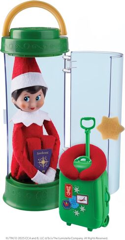 The Elf on the Shelf Scout Carrier Carrier Limited 20th Anniversary Edition Kit - شركة See -Thru Scout Carrier وملحقات Scout Elf غير مدرجة in Saudi Arabia