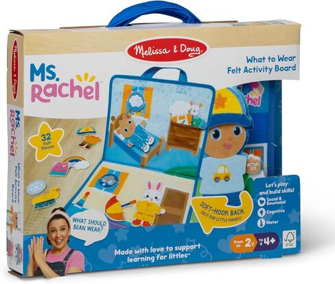 Melissa & Doug® Ms. Rachel ™ What To What To Love Activity Board Think -Shaking Preschool Learning Toy for Boys and Girls - FSC Certified in Saudi Arabia
