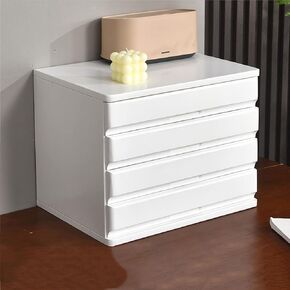 Desktop File Cabinet-Desktop Storage Box With Drawers,Solid Wood Makeup Organizer,Stackable Organizer Drawers Cabinet(C,1 layers) in Kuwait