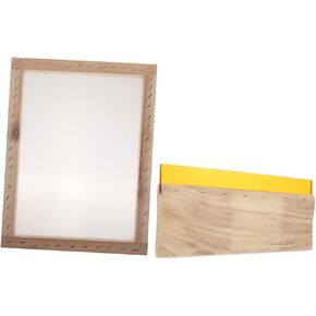 1SET WOOD Rubber Screen Printing Squeegee مكشطة حبر مياه متينة للطباعة اليدوية للتطبيقات الرسومية النسيجية مستلزمات طباعة شاشة التكلفة in Kuwait