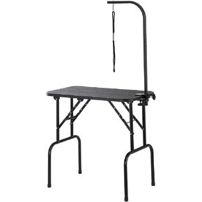 VEVOR Pet Grooming Table, 32 x18 Inch with Height Adjustable Arm, 220LBS Static Weight Capacity, Foldable Dog Groom Station with No-Sit Haunch Holder with Grooming Loop, for Medium and Small Dogs in Kuwait