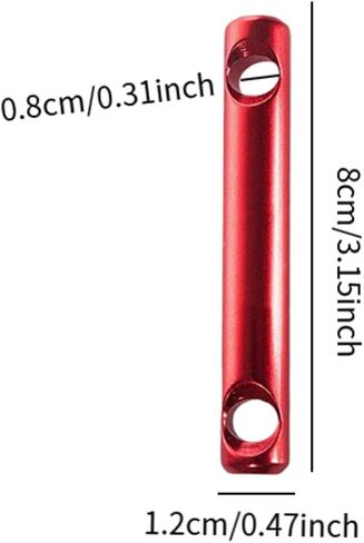 5Pcs Aluminum Alloy Cord Tensioners Guyline Sticks Wind Rope Adjusters Fastener Buckles for Camping Hiking Tarps in Kuwait