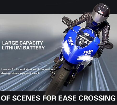 RC Electric Motorcycle ، 1/6 مقياس 2.4 جيجا هرتز RC مزدوج الحركين ثنائية العجل in Kuwait
