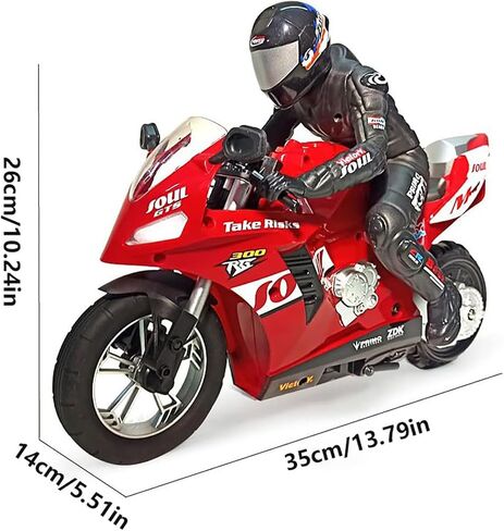 RC Electric Motorcycle ، 1/6 مقياس 2.4 جيجا هرتز RC مزدوج الحركين ثنائية العجل in Kuwait