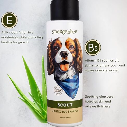 Scout Scented Dog Shampoo - Best Pet Shampoo for Dogs - Adventure Scented Moisturizing & Hydrating Doggy Shampoo - Makes Combing Easier, Promotes Fur Growth, Relieves Itchiness in Saudi Arabia