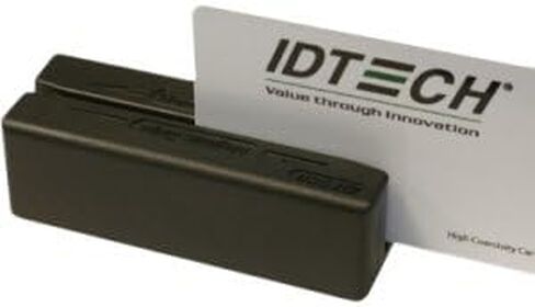 IDTECH IDMB-334133BM MINIMAG II MAGSTRIPE Reader ، المسار 1 و 2 و 3 ، محاكاة لوحة المفاتيح USB ، أسود in Saudi Arabia